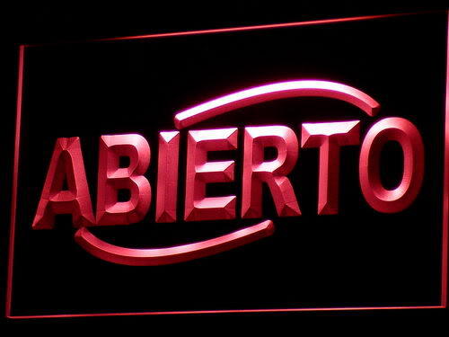 ABIERTO Food Cafe Restaurant NEW Neon Light Sign